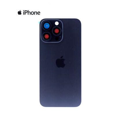 TAPA PARA IPHONE 15 PRO MAX AZUL CON CLIP CALIDAD PREMIUM AAA