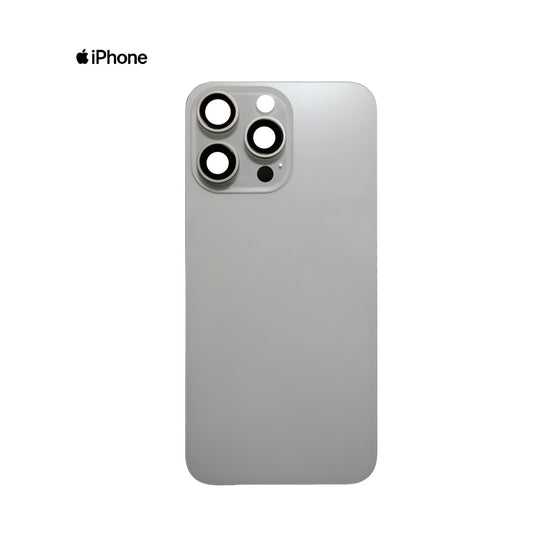 TAPA IPHONE 15 PRO MAX BLANCO CON CLIP