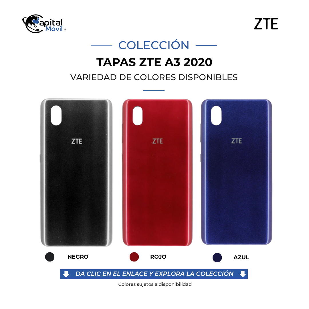 TAPA PARA ZTE A3 2020