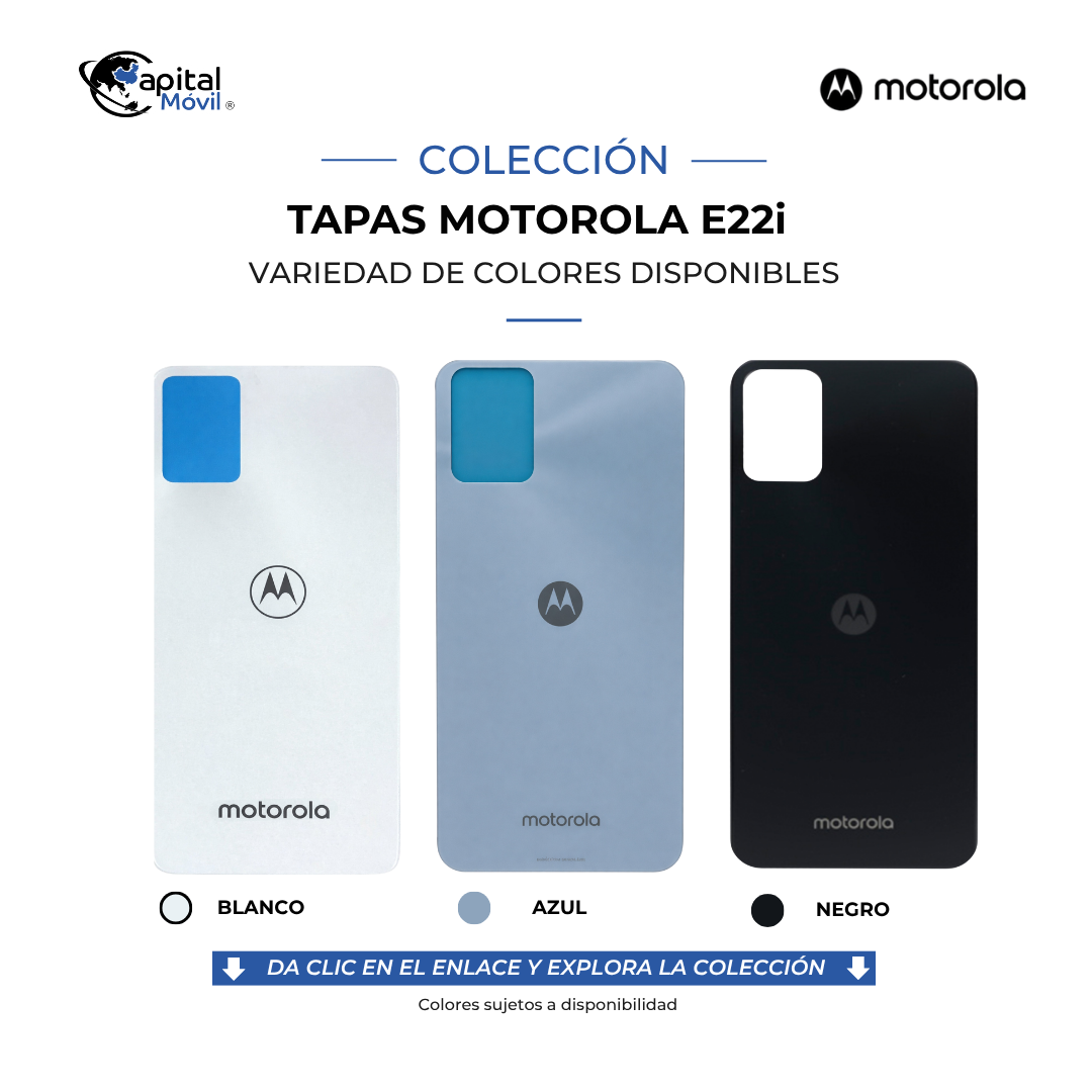 TAPA PARA MOTOROLA E22i
