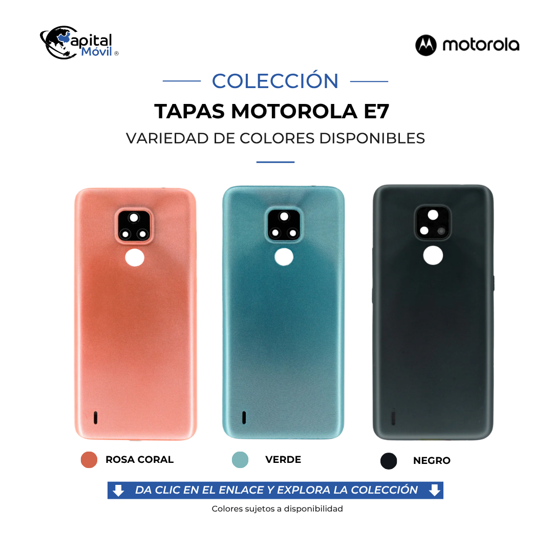 TAPA PARA MOTOROLA E7