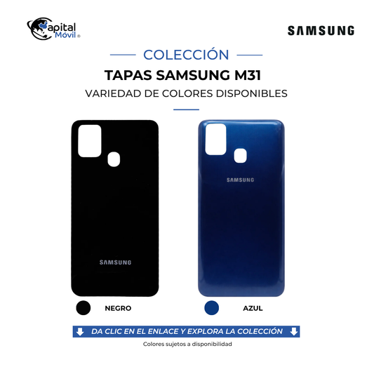 TAPA PARA SAMSUNG M31 AZUL