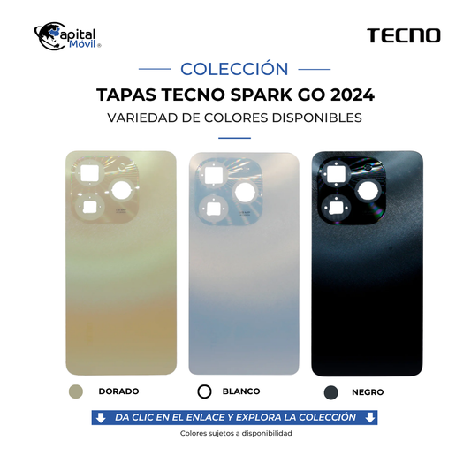 TAPA PARA TECNO SPARK GO 2024