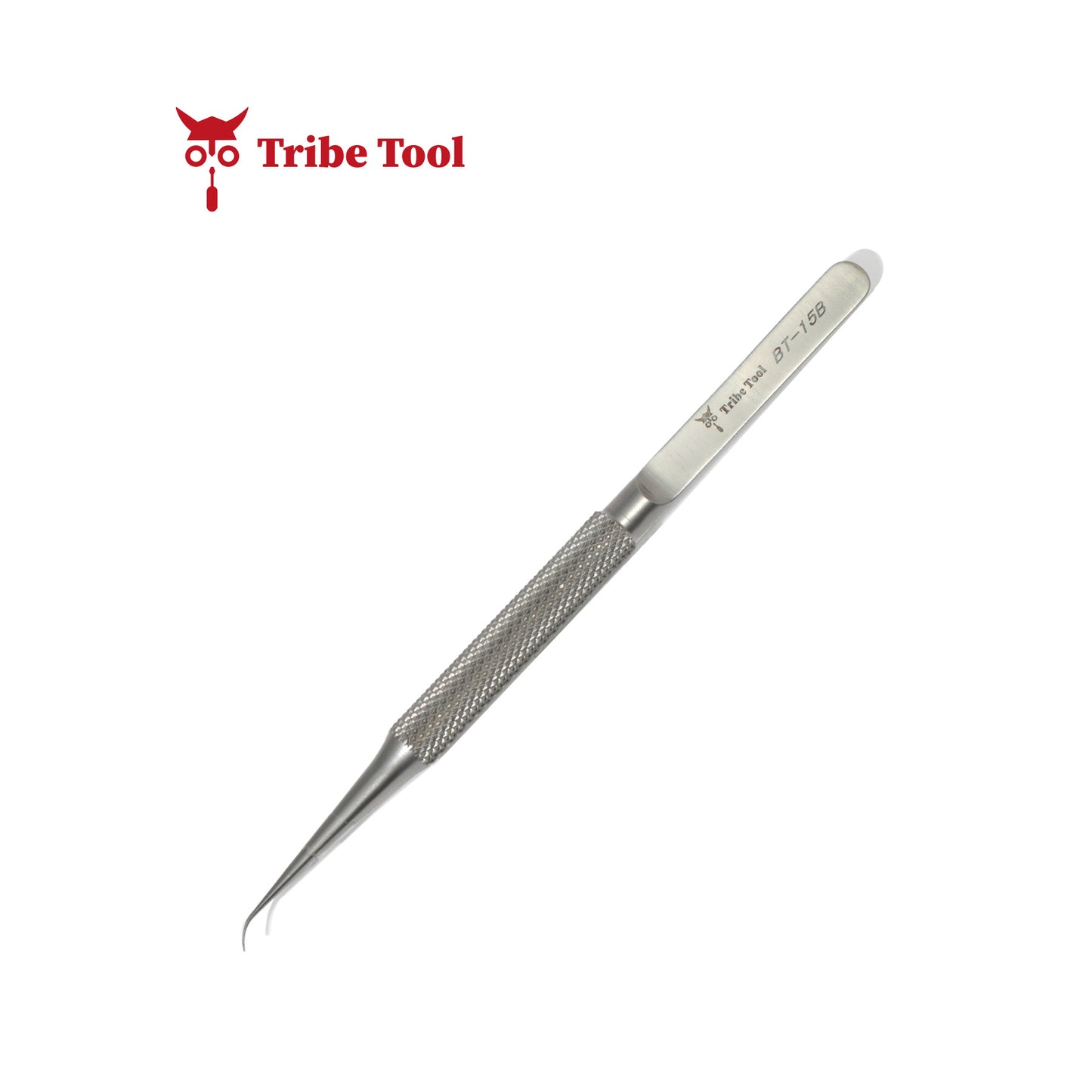 TRIBE TOOL PINZA CURVA ACERO INOXIDABLE BT - 15B GRIS