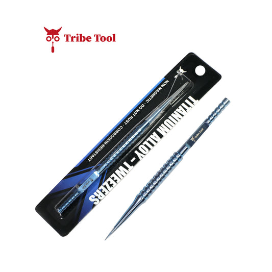 TRIBE TOOL PINZA ULTRA FINA TITANIO ANILLO GT - 11 AZUL