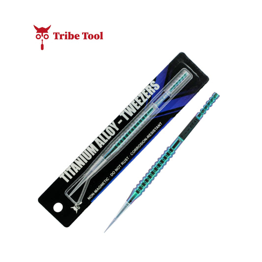 TRIBE TOOL PINZA ULTRA FINA TITANIO ANILLO GT-11 VERDE