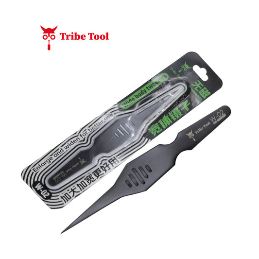TRIBE TOOL PINZA DE CUERPO ANCHO ANTIESTATICA W-02