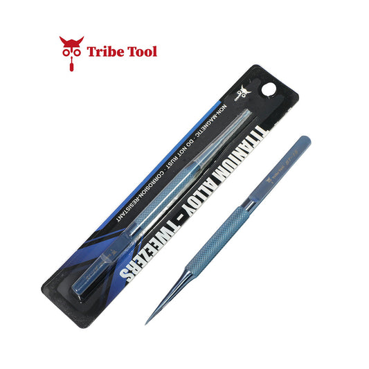 TRIBE TOOL PINZA ULTRA FINA TITANIO CLASICA BT - 11 AZUL
