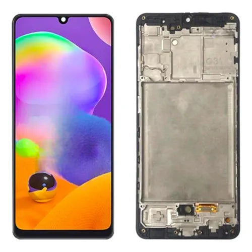 PANTALLA SAMSUNG A31 NEGRO INCELL CON MARCO