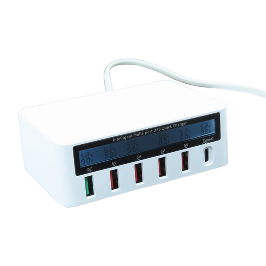 LIUTOOL MULTIPUERTO TESTER 818 , 5 PUERTOS USB , 1 TIPO C