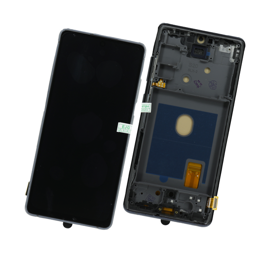 PANTALLA SAMSUNG S20 FE , G780F 4g CON MARCO AZUL OLED