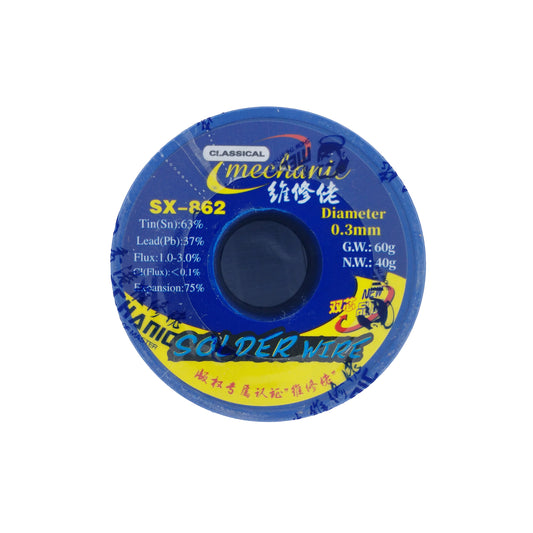 MECHANIC SOLDADURA DE DOBLE NUCLEO 0.3 MM 60 GR SX-862