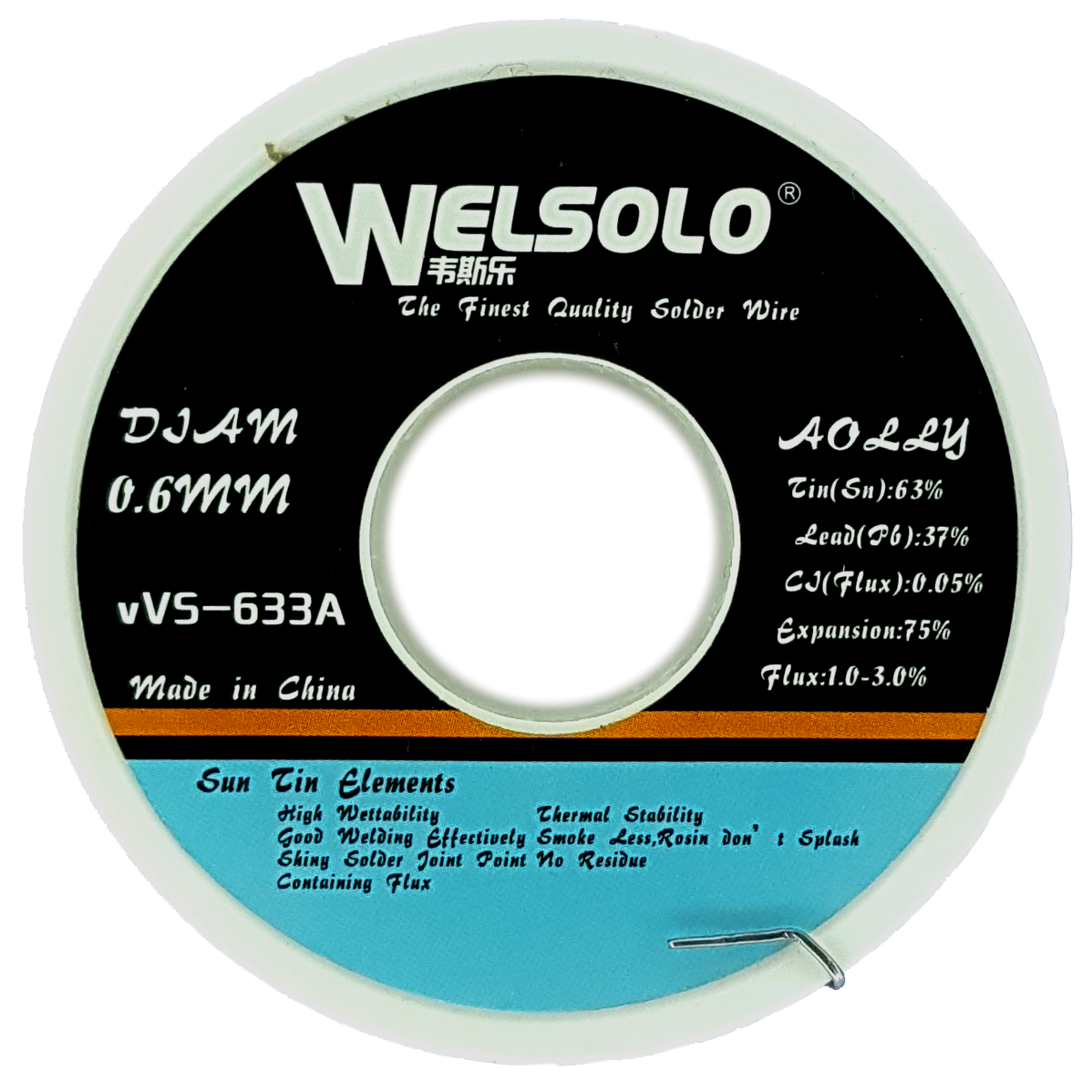 WELSOLO SOLDADURA FINA 0.6 MM 40 GR