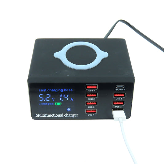 LIUTOOL MULTIPUERTO TESTER X9 , 7 PUERTOS USB , 1 TIPO C