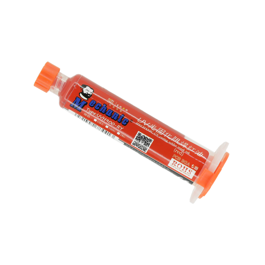 MECHANIC MASCARA DE SOLDADURA UV TINTA ROJO 10 cc