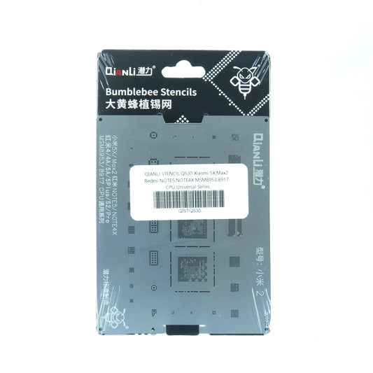 QIANLI STENCIL QS30 XIAOMI 5X , MAX 2 , REDMI NOTE 5 , NOTE 4 ,X , MSM8953 , 8917 CPU UNIVERSAL SERI