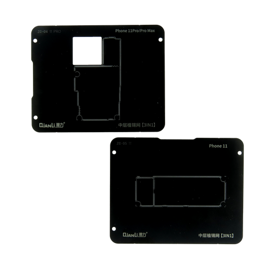 QIANLI REPUESTO PLATAFORMA DE REBALLING INTERPOSER IPHONE 11, PRO, MAX