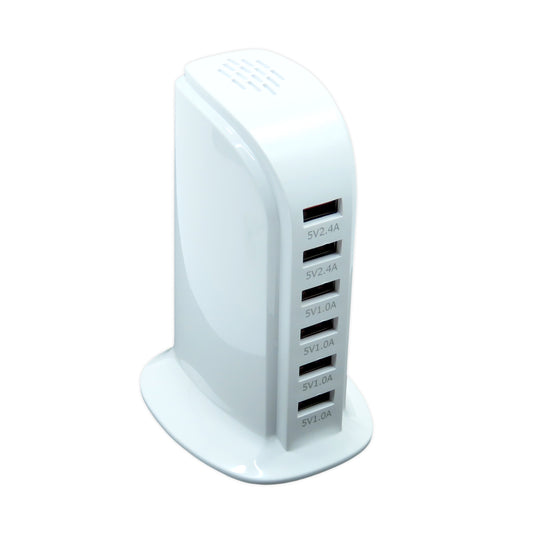 LIUTOOL MULTIPUERTO CARGADOR , 6 PUERTOS USB