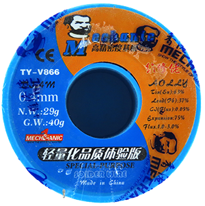 MECHANIC SOLDADURA DE ALTA CALIDAD 0.4 MM 40 gr TY-V866