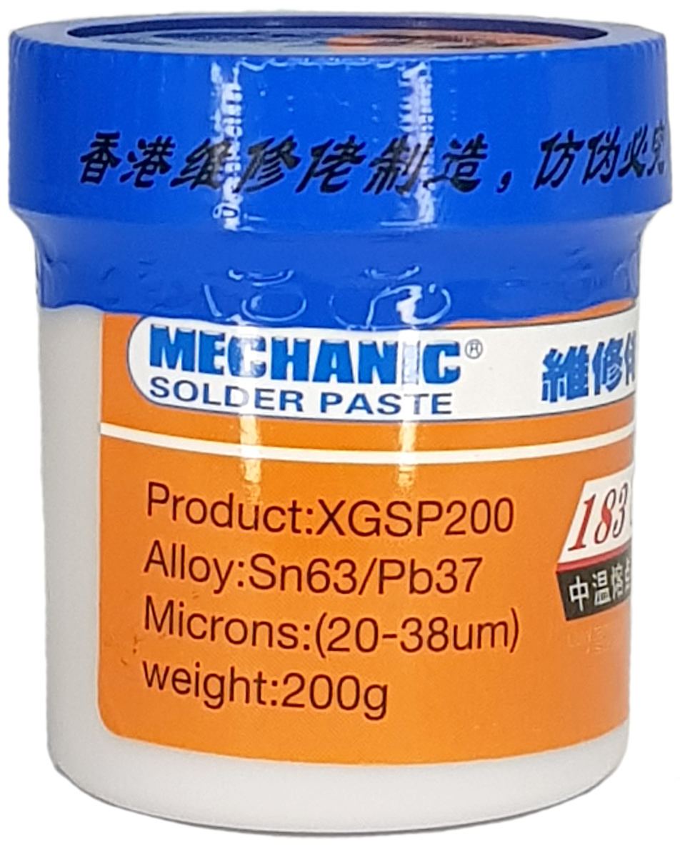 MECHANIC PASTA DE SOLDADURA 183 ° XGSP200 200 GR