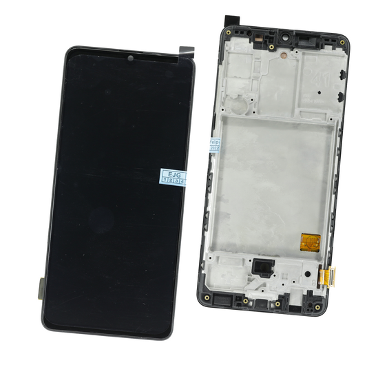 PANTALLA SAMSUNG A41, A41F CON MARCO NEGRO ORIGINAL
