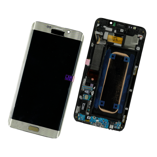 PANTALLA SAMSUNG S6 EDGE PLUS DORADO VERSION F LARGO