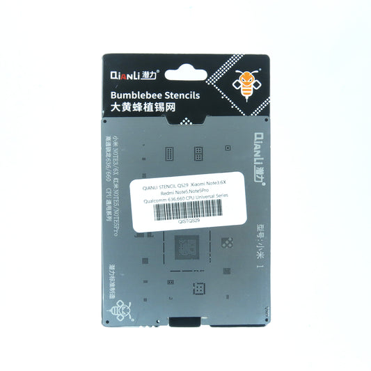 QIANLI STENCIL QS29 XIAOMI NOTE 3 , 6X , REDMI NOTE 5 , NOTE 5 PRO , QUALCOMM 636 , 660 CPU UNIVERSA