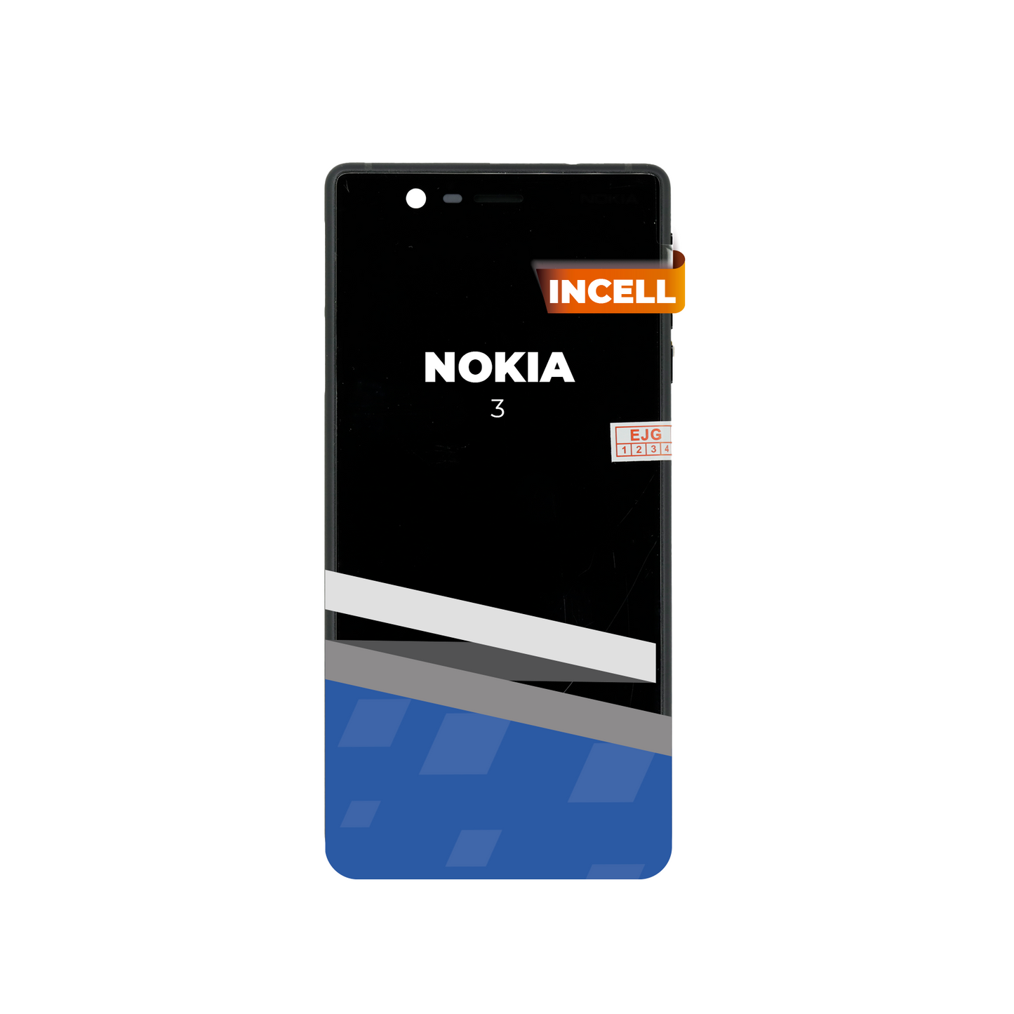 PANTALLA NOKIA 3 CON MARCO NEGRO
