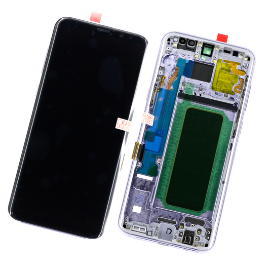 PANTALLA SAMSUNG S8 PLUS CON MARCO LILA