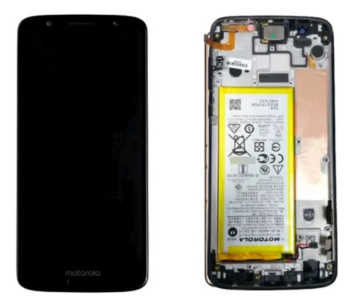 PANTALLA MOTOROLA G6 NEGRO ORIGINAL CON BATERIA