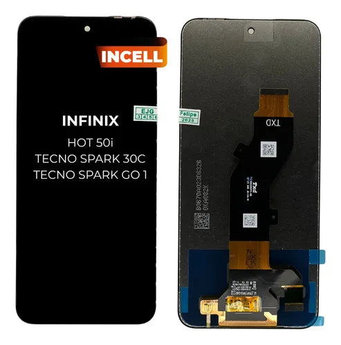 PANTALLA INFINIX HOT 50i / TECNO SPARK 30C / TECNO SPARK GO 1 2024