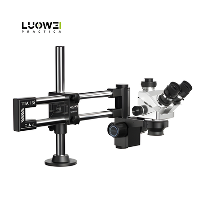 LUOWEI MICROSCOPIO TRINOCULAR 7-50x TR01 CON SOPORTE TITAN GK02 (INCLUYE ANILLO DE LUZ LS03)
