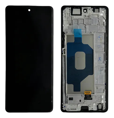 PANTALLA LG K71 CON MARCO NEGRO , LMQ730HA
