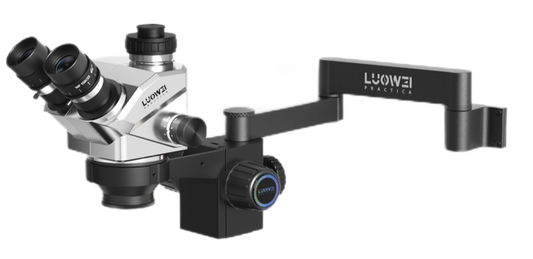 LUOWEI MICROSCOPIO TRINOCULAR GEEK FUTURE CON SOPORTE DE PARED LW-TR01BG-B3TV