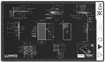 LUOWEI TAPETE DE TRABAJO RESISTENTE A ALTAS TEMPERATURAS LW-M3