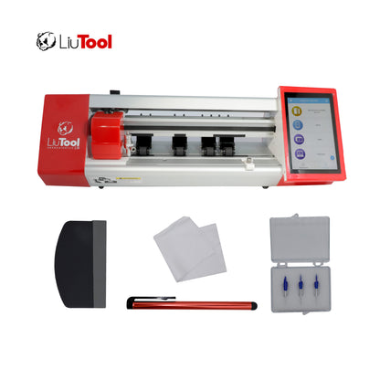 COMBO LIUTOOL MAQ CORTADORA HIDROGEL + 2 PAQ. 50 PIEZAS MICA HD
