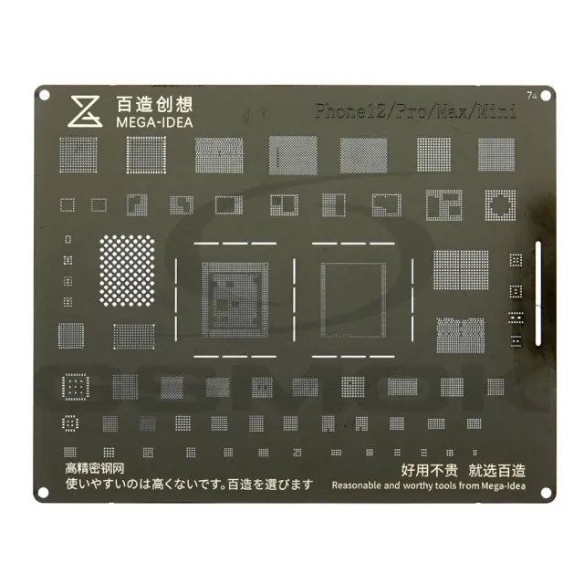 MEGA IDEA STENCIL IPHONE 12 , 12 PRO , 12 PRO MAX