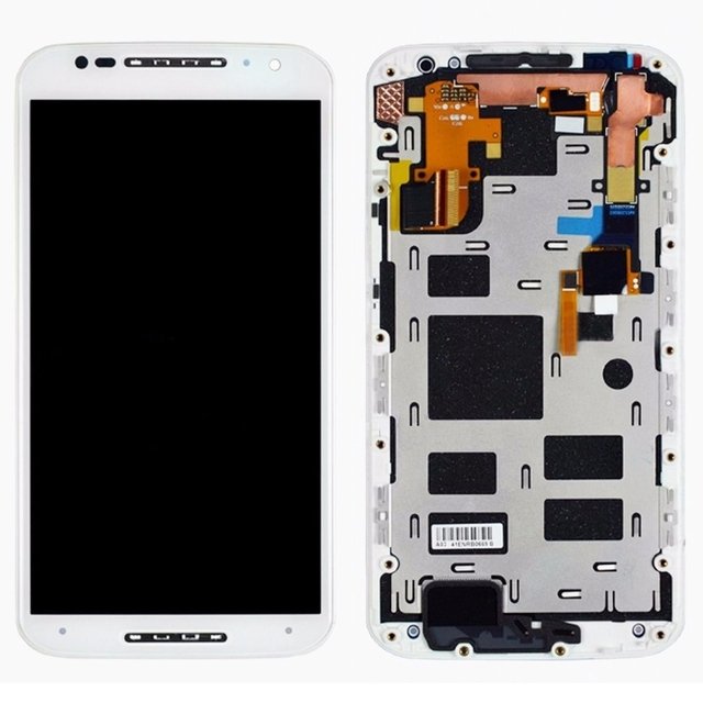 PANTALLA MOTOROLA X2 CON MARCO BLANCO