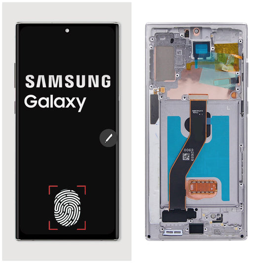 PANTALLA SAMSUNG NOTE 10 PLUS OLED CON MARCO PLATA