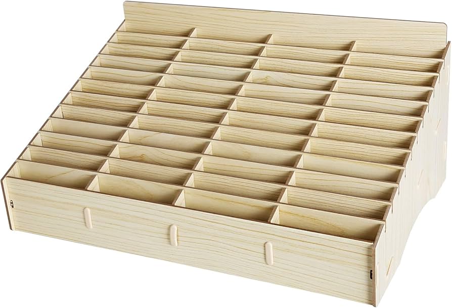 ORGANIZADOR DE MADERA 48 COMPARTIMENTOS