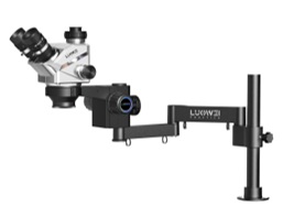 LUOWEI MICROSCOPIO TRINOCULAR GEEK FUTURE CON SOPORTE DE ESCRITORIO LW-TR01LZ-B3TV